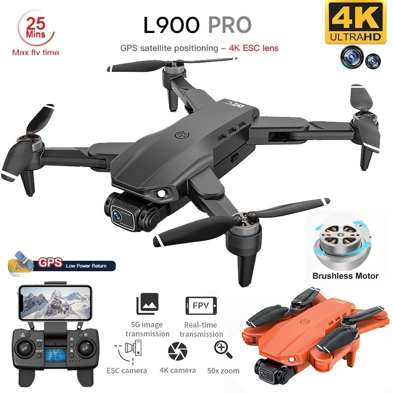Drone Camera Wide Angle - Квадрокоптер L900 Pro складной с GPS