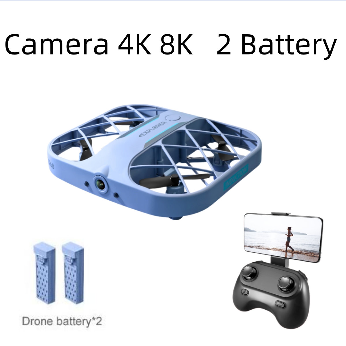 Drone Camera 4K - JJRC H107 FPV RC дрон с
