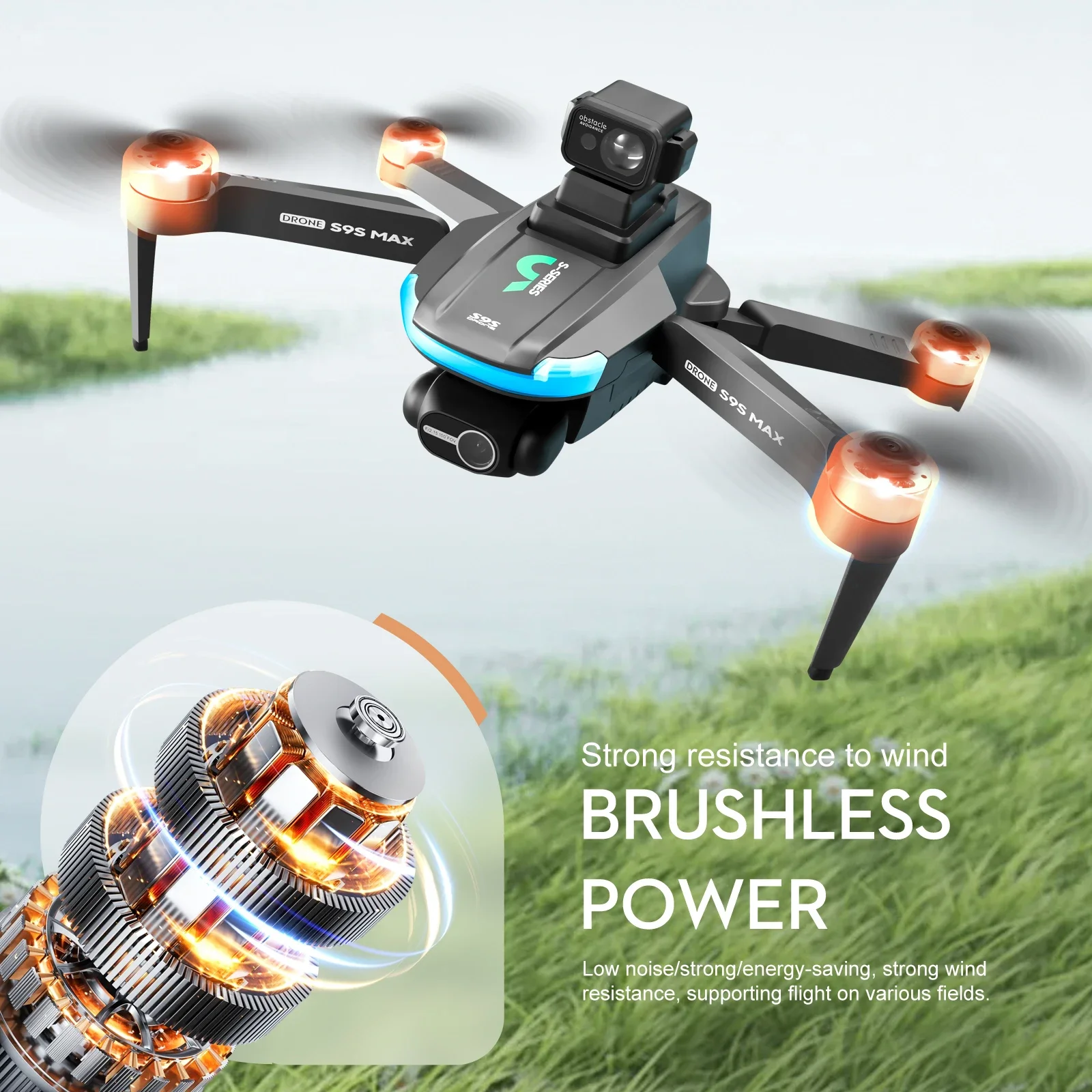 НОВЫЙ S9S MAX MINI Drone 4K 2- – обзор и цена Drone Camera With Gimbal
