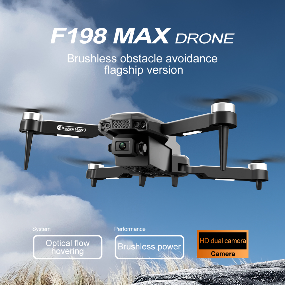 Новый дрон F198 Профессиональн – обзор и цена Drone Camera Wide Angle